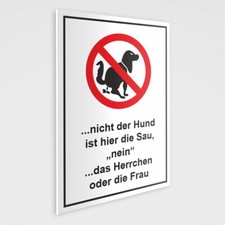 Hundekot Schild - Nicht der