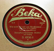 SAXOPHON ORCHESTER DOBBRI Wie wohl ist mir am Wochenend / Noch 'ne Lage...(244)