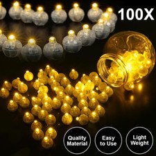 100x LED Ballons Lichter Mini