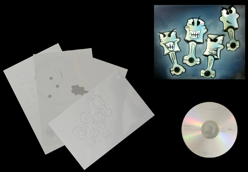 Airbrush schablone step - schablone, by