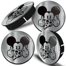 60mm / 55mm Universal Nabenkappen Felgendeckel Nabendeckel Silver Schwarz