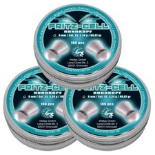 3 x 100 Fritz Cell Rundkopf 9 mm Diabolos Luftgewehr auch für AEA HP Max HPMAX