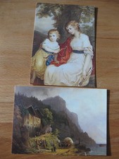 2 AK Ansichtskarten Postkarten, Kunstkarten, 1988, nicht gelaufen
