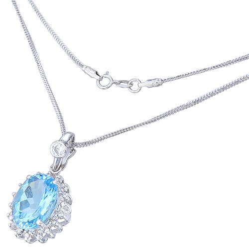 Kette mit anhänger ovaler - anhänger,
