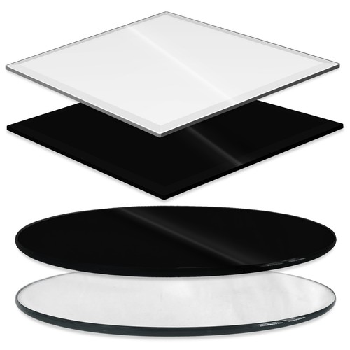 Glasplatte rund eckig esg - &,