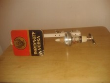 Vintage Romanoff Wodka Schild Flaschenhalter. & optische Kombination. Verschleiß (D7)