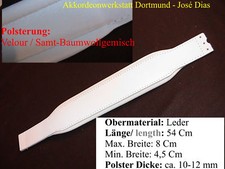 8 x 54 cm, Akkordeon Bassgurt, Riemen,correa acordeon, accordion bass strap belt