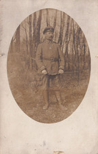 Foto AK - Soldat in Feldgrau