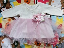Süßes Baby Mädchen Kleid Festlich Hochzeit Party 74-80 (9-12 Monate)
