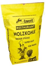 FAVORIT Restaurant Holzkohle Grillkohle für Profi-Griller - 10 kg Sack #86610010