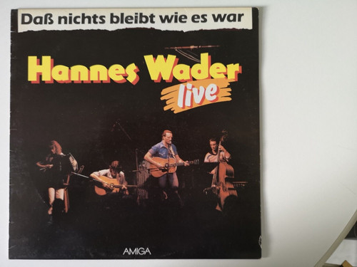 Hannes wader vinyl - lp, live)