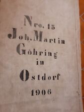Antiker Leinensack von 1906, Getreidesack alt, Bauernsack