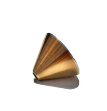 Bunz  Anhänger Kegel oder Pyramide 750 er Gold und 950 er Platin Höhe 1,2 cm