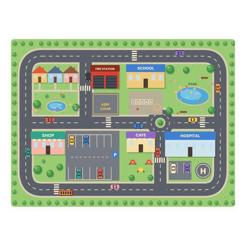 Stadt straßen kinder tisch - straßen,