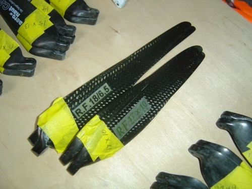 Carbon klapppropeller - r.f.,