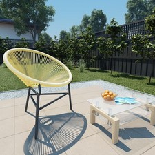 Gartenstuhl beige PE Rattan