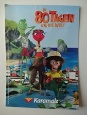 Werbung - Aufkleber von Karamalz - In 80 Tagen um die Welt - 15 x 11,5 cm