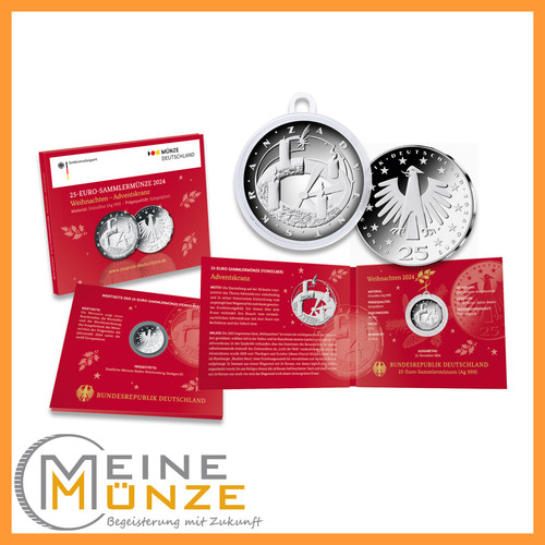 Euro münze adventskranz - euro,