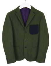 Scotch & Soda Jacke Herren Groß Tweed Wolle Gepolstert Gesteppt Blazer Typ