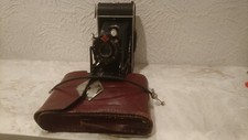 Agfa Kamera Balgenkamera mit Ledertasche Antik Alt ca.1920
