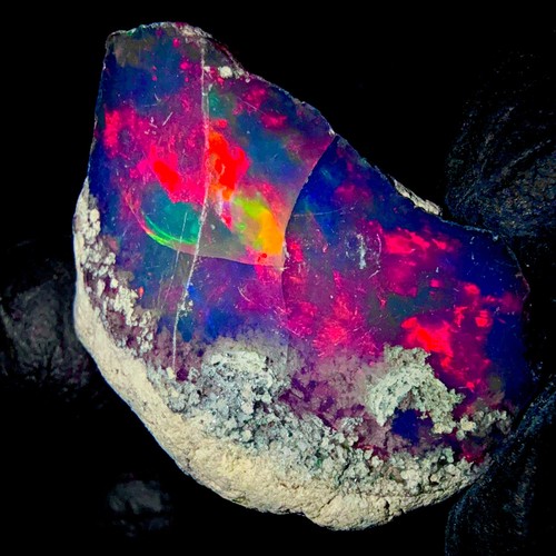 Opal roh black - opal, rough