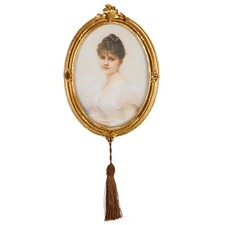 Ovaler Vintage-Bilderrahmen