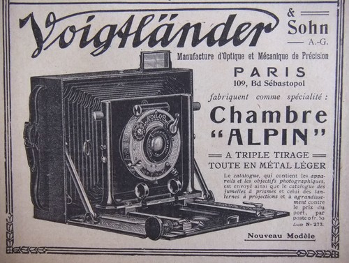 Werbung 1909 voigtländer - werbung, &