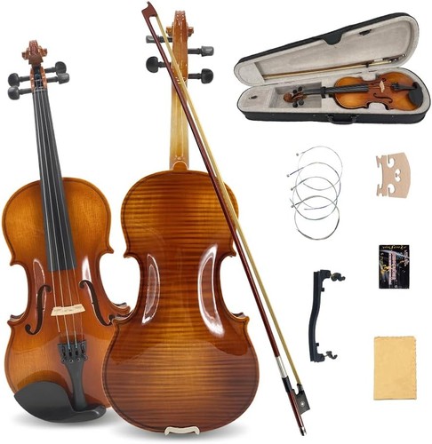 Violin full size flamed - full,