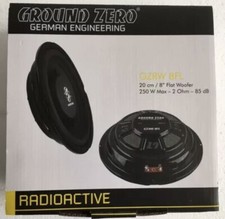 Ground Zero GZRW 8FL 20cm flach Subwoofer Kickwoofer (8") Free-Air inkl. Gitter!