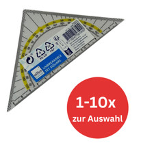 Geodreieck 1-10x Stück unzerbrechlich Lineal biegsam Flexibel Schule Büro Mathe