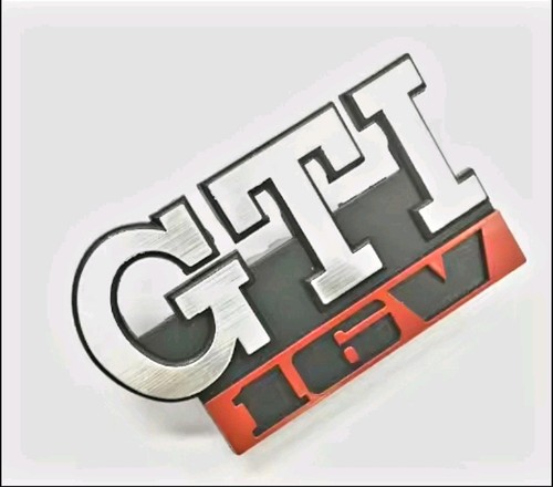 Gti kühlergrill emblem - gti, 16v