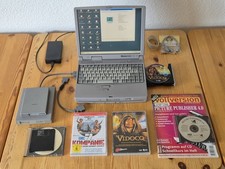Toshiba TECRA 780DVD P II 266MHZ Win98 Multimedia-Notebook + div. Zubehör & DVDs