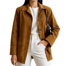 Damen hellbraune Wildleder