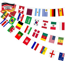 Fahnen Wimpelkette 32 Länder