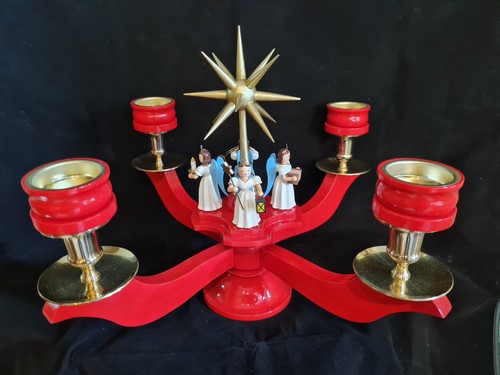 Adventsleuchter rot blank - adventsleuchter,