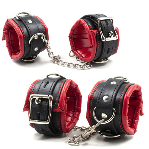 Leder sklave set - pu-leder,