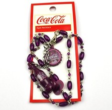 Coca-Cola Cherry Coke Kette Halskette Necklace Flasche Kronkorken Bottlle Cap