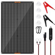 12V Solarpanel Ladegerät für kfz Autobatterie tragbares Solarmodul Aufladen 30W