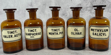 Apothekerflaschen braun - 5x,