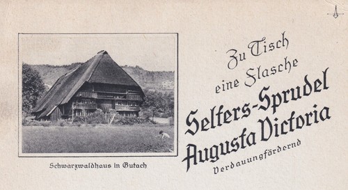 Selters sprudel auguste - -,