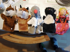 Handspielpuppe für Puppentheater / 2 x Fuchs - Elster - Kater - Gretchen