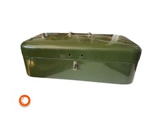 1950er Brabantia Klappbrotkasten Emaile Brottrommel 50cm beige Topzustand  NL