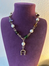 Vintage Aigner Perlenkette mit