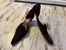 Zara Pumps spitz Velours braun