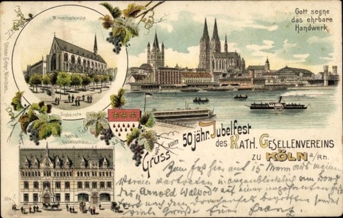 Wappen litho köln rhein - am,