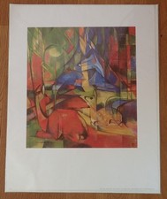 Kunstdruck, Franz Marc, Rehe