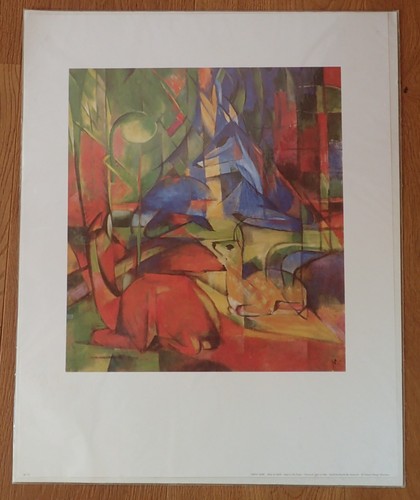 Kunstdruck franz marc - marc,, rehe