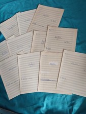 handgeschriebene Noten 12 Lieder zum Teil mit 2. Stimme und alte Mappe 50er 