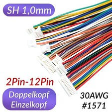 JST Stecker mit 30AWG Kabel