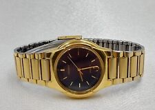 Orient Quarz  Armbanduhr mit Datumanzeige, Goldfarbene